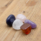 SET DE PIEDRAS CURATIVAS NATURALES – PIEDRAS DEL TRIÁNGULO DORADO - AMATISTA, CORNALINA, CUARZO ROSA, CRISTAL DE ROCA Y SODALITA