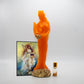 Pack Ritual Diosa de la Fortuna con velón naranja, láminas de oro y estampa
