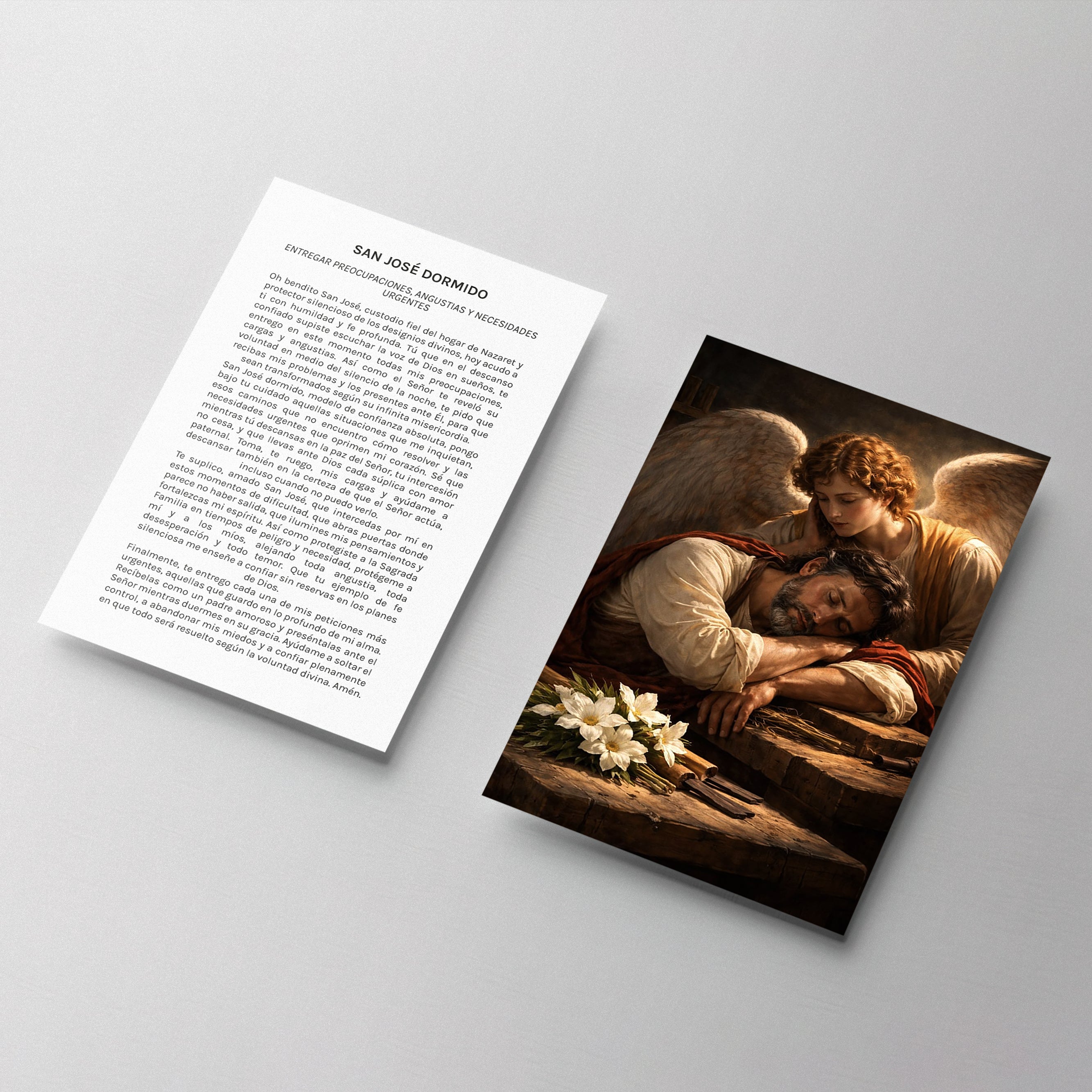 ESTAMPA SAN JOSÉ DORMIDO MOD.2 PARA PETICIONES URGENTES Y ENTREGA DE PREOCUPACIONES