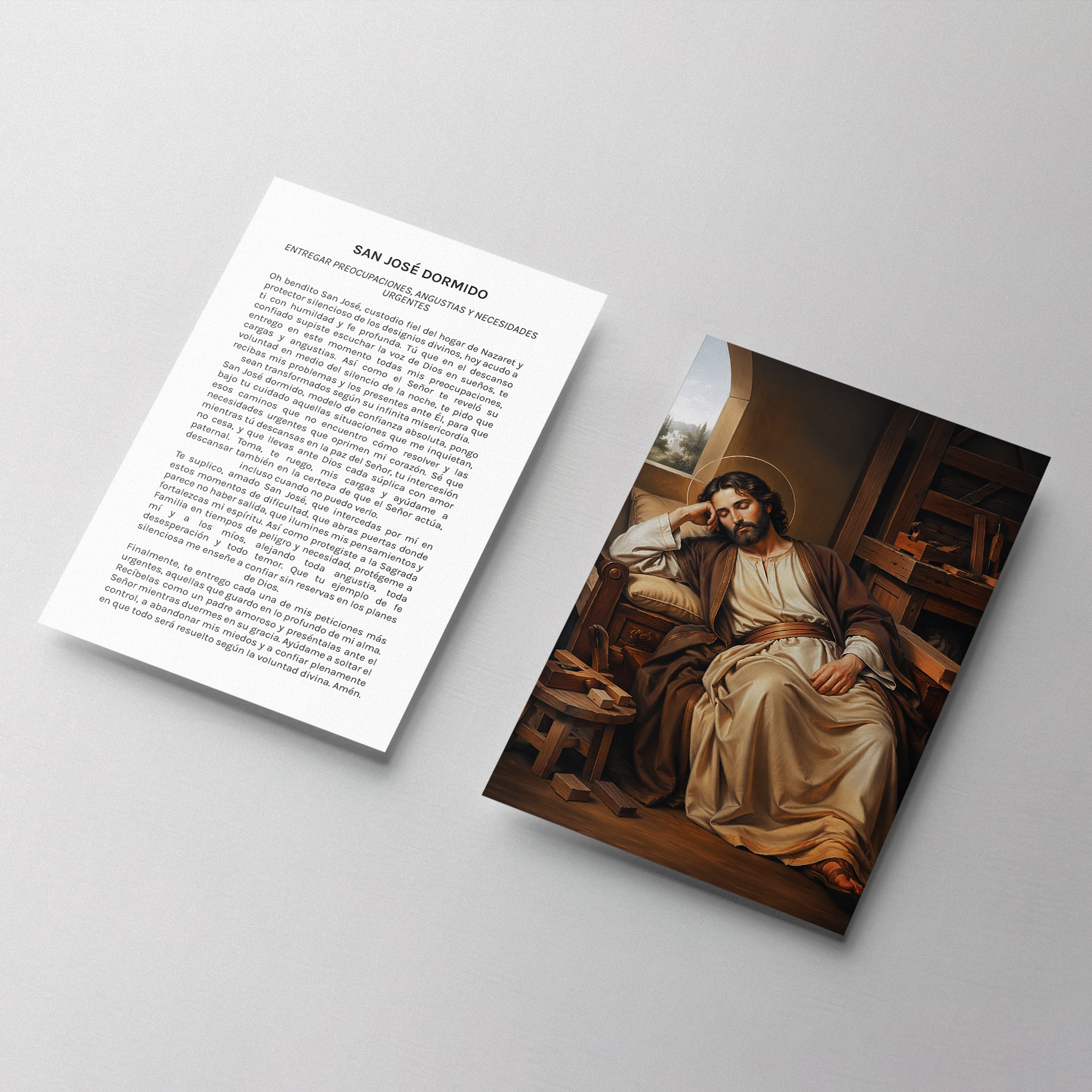 ESTAMPA SAN JOSÉ DORMIDO MOD.3 PARA PETICIONES URGENTES Y ENTREGA DE PREOCUPACIONES
