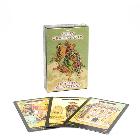Tarot Oráculo de la Gitana en español con cartas adivinatorias simbólicas
