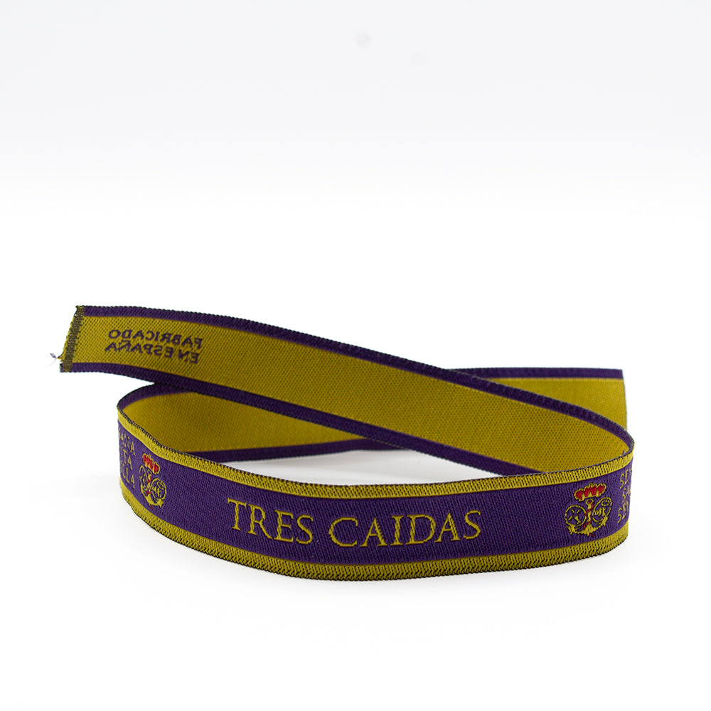 PULSERA DE TELA BORDADA TRES CAÍDAS