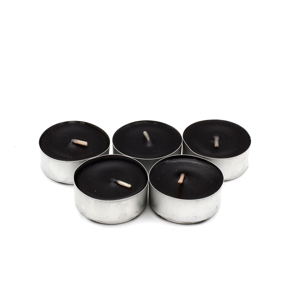 VELAS DE TÉ NEGRAS 5 unds.