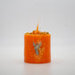Veloncito naranja San Uriel con amuleto e incienso especial