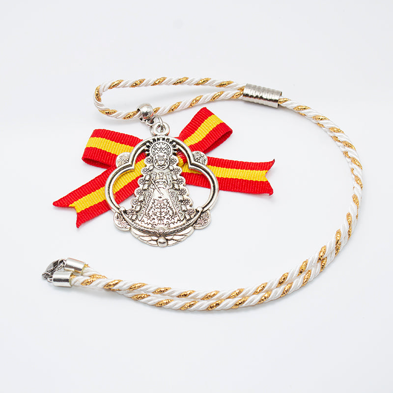 AMULETO PARA COCHE VIRGEN DEL ROCÍO – MEDALLA DE LA VIRGEN DEL ROCÍO PARA RETROVISOR