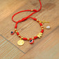 PULSERA DE LOS 7 NUDOS CON CRUZ DE SAN BENITO, OJO TURCO, CRUZ CRISTIANA Y ELEFANTE – AMULETO DE PROTECCIÓN, SUERTE Y ENERGÍA POSITIVA