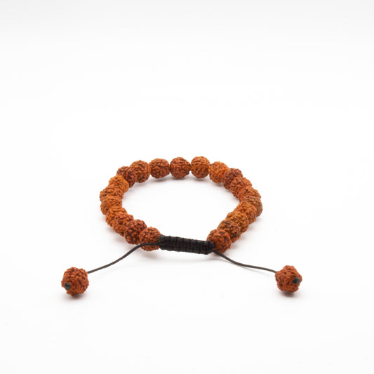 Mala de 21 cuentas de rudraksha ritualizada de alta calidad para meditación y protección energétic