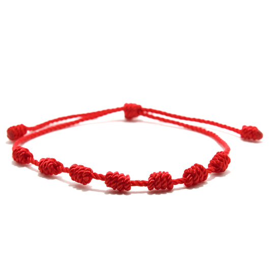 PULSERA 7 NUDOS HILO TRENZADO