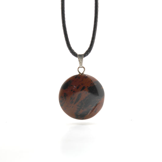 COLGANTE OBSIDIANA CAOBA Nº2