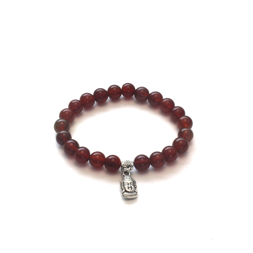 PULSERA CUARZO HEMATOIDE Y BUDA